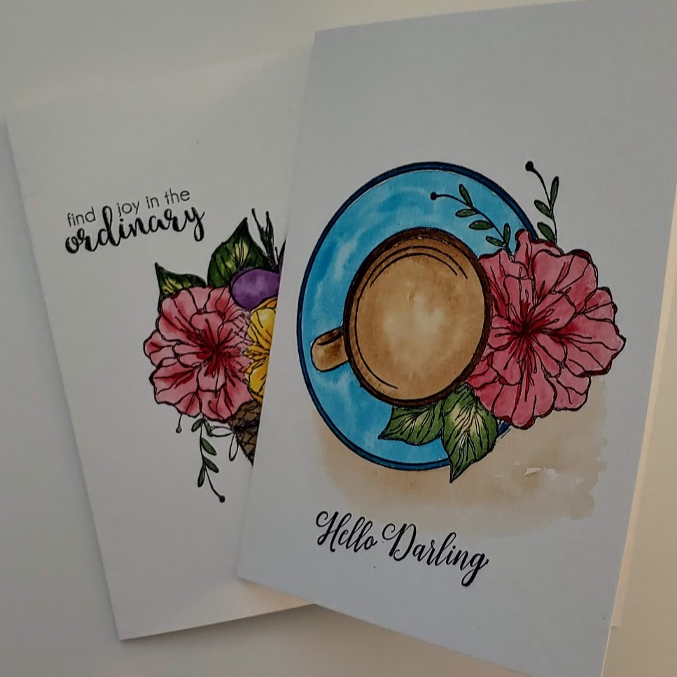 2 Cute & Easy Watercolor Cards