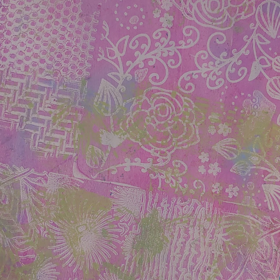 Going light with gelli printing