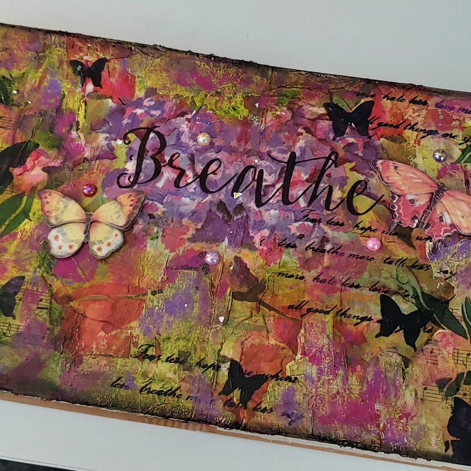 Happy Art Journal Page - Breathe