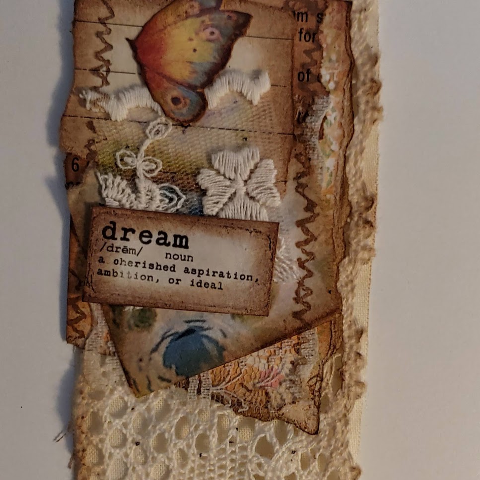 Lace & Paper Snippet Roll - Junk Journaling