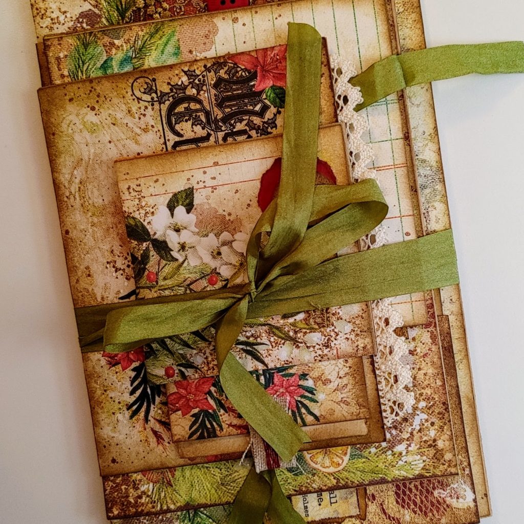 Video – Botanical Christmas – Stacked Envelope Journal – Part 2