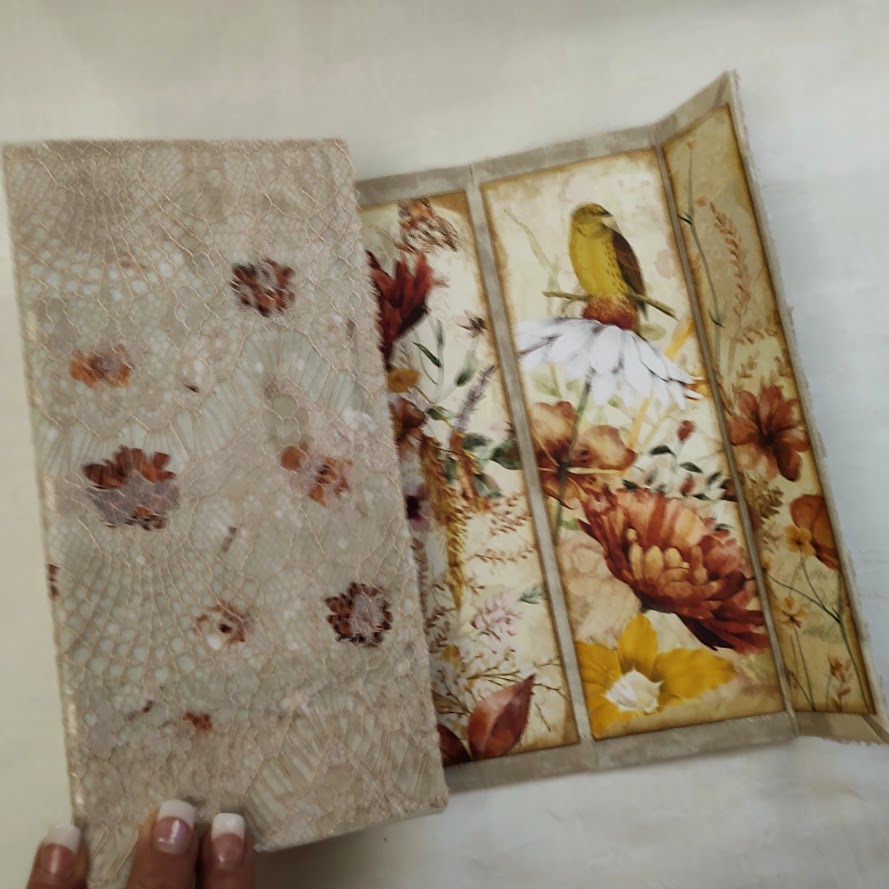 Video - How to make a Gatefold Journal Cover - Part 2 - Autumn Garden Journal