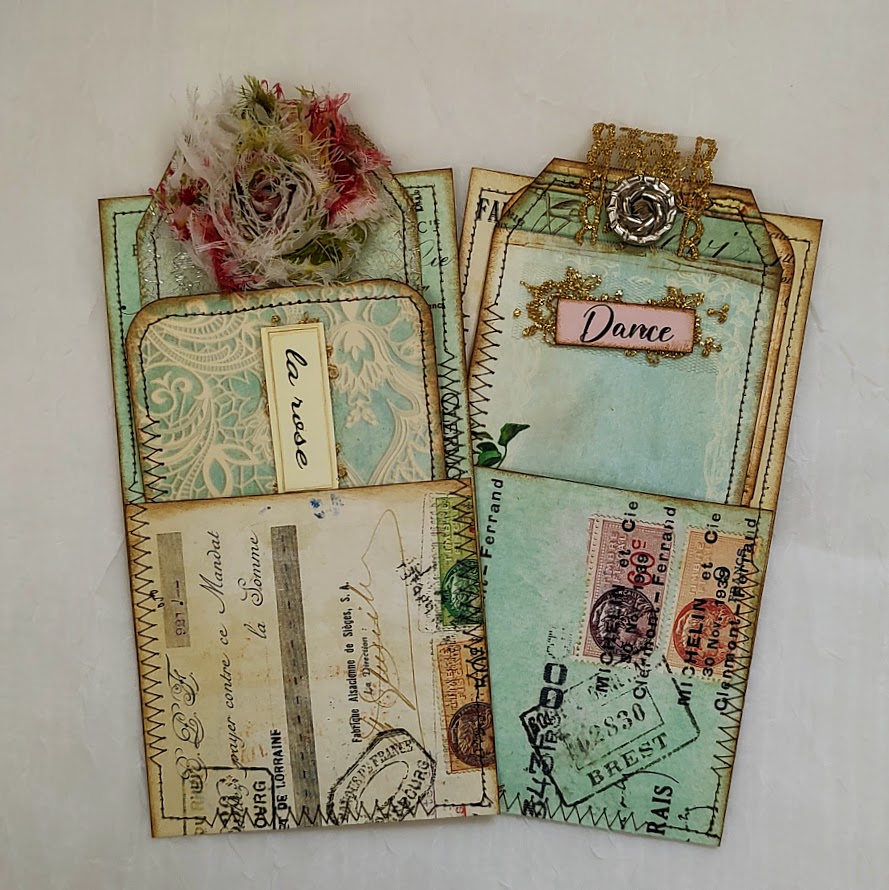 Video - Antique French Cheque Floating Pockets & Ephemera