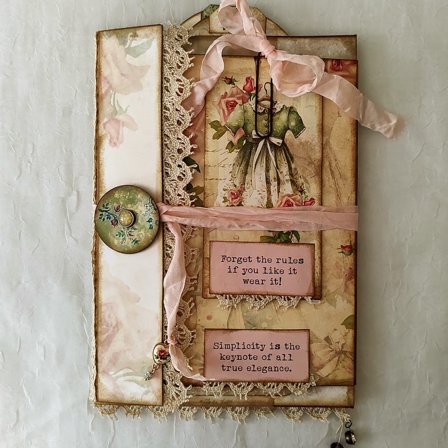 Video - Sweet rose Envelope Journal  - Part 2 of 2 - Inspired by Dawn @TheBookVandal