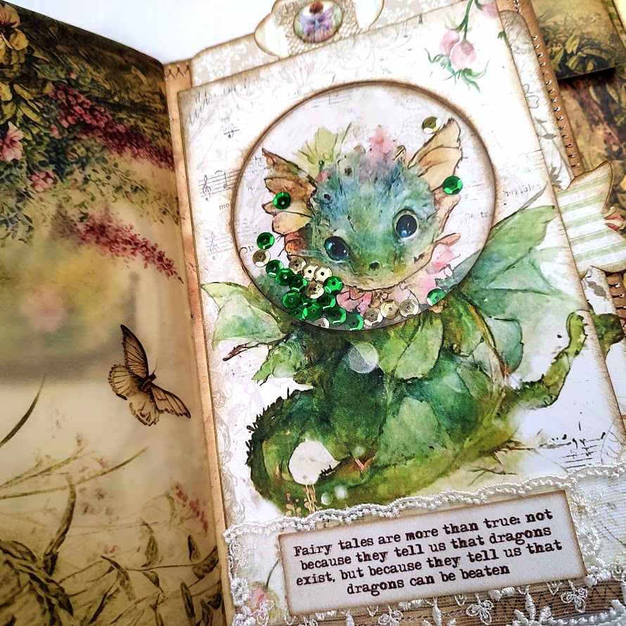Video - Let's add pre-made ephemera - Fairy Magic Lap Book Journal