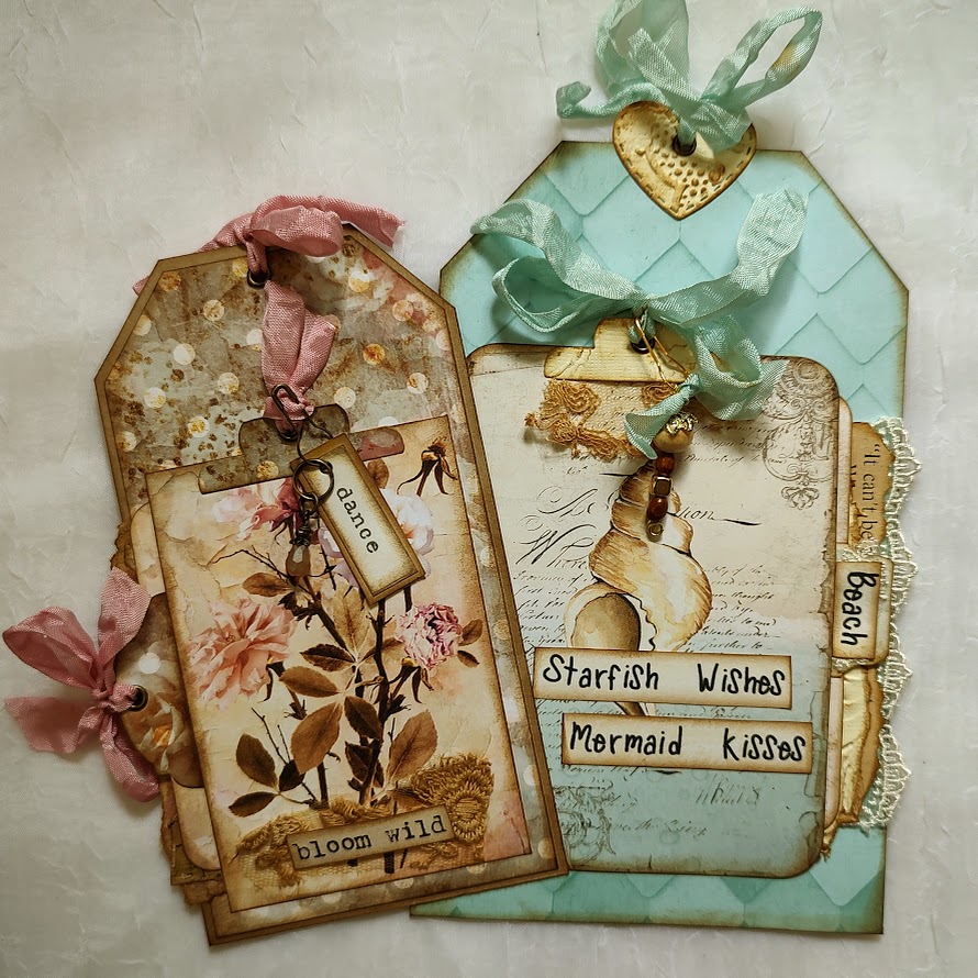 Video - Dress Up Your Tags with Tucks - Inspired by Julie @CameliaCraftDesigns