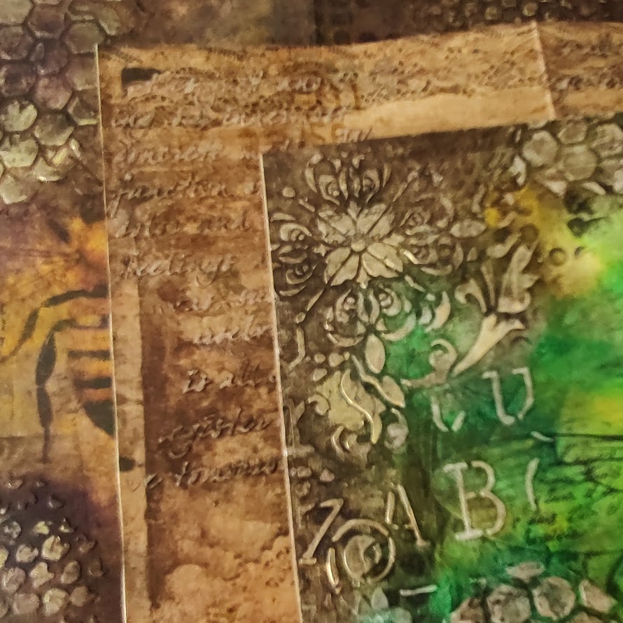 Video - Grungy Mixed Media Accents for Journal Pages - Grungy Bee Journal