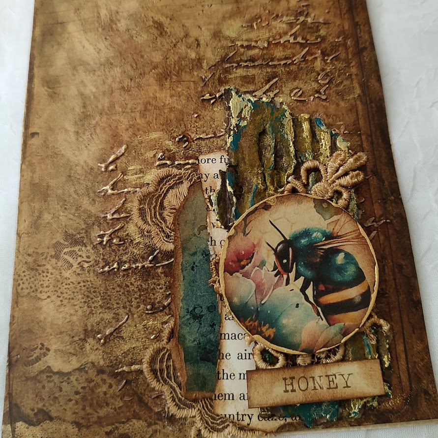 Video - Mix-Media-tize YOUR Journal Pages - Texture, Stamping, Cardboard, & Grungy Textiles