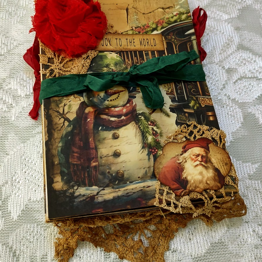 Video - Christmas Never-Ending Tag Journal - 3 of 3 - Finishing Touches - Inspired by Eve @ Scrapbooking with Me