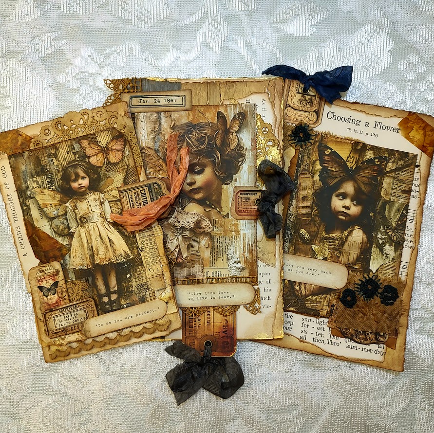 Video - Sweet Layered Butterfly Wings Journal Cards - Inspired @Sweet Pea Curiosities