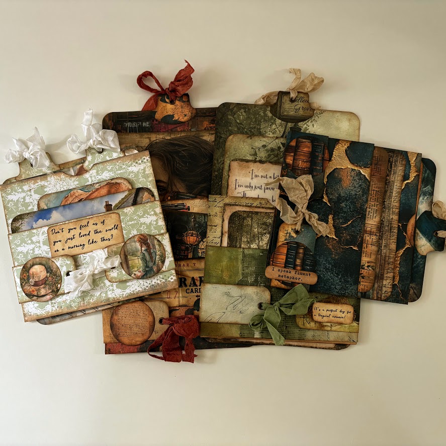 Video - Stuffed Pocket Belly Band | Flip Down Writing Space | AnnE & Grungy Library Journals!