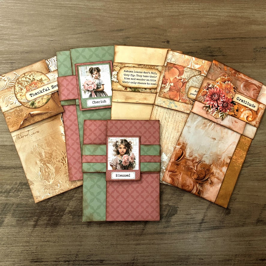 Video - Sweet Folded Writing Space + Belly Band | Perfect for Autumn Junk Journals 🍂