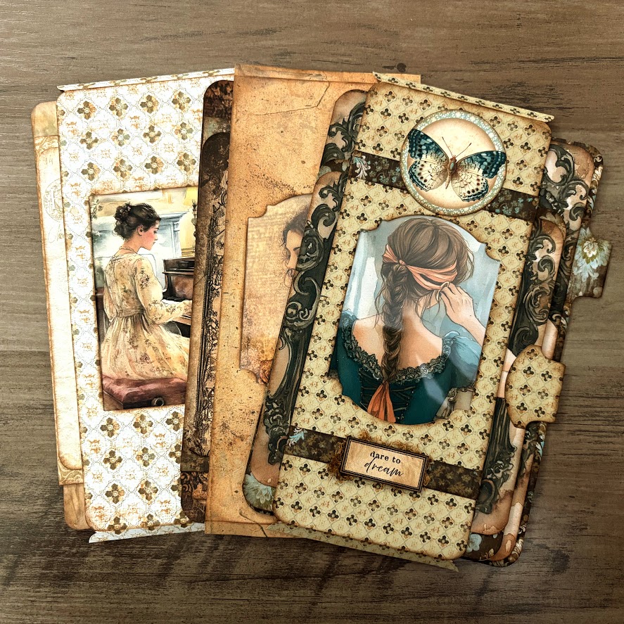 Video - Windowed Band Ephemera | Hidden Pocket & Large Journal Cards for Junk Journals