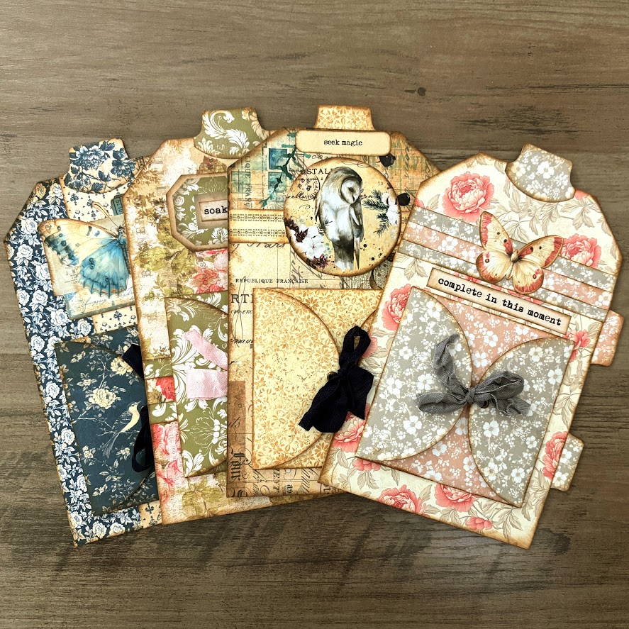 Video - Peek-a-Boo Writing Space for Junk Journals | Tag-Shaped Pocket Tutorial | Beginner Friendly