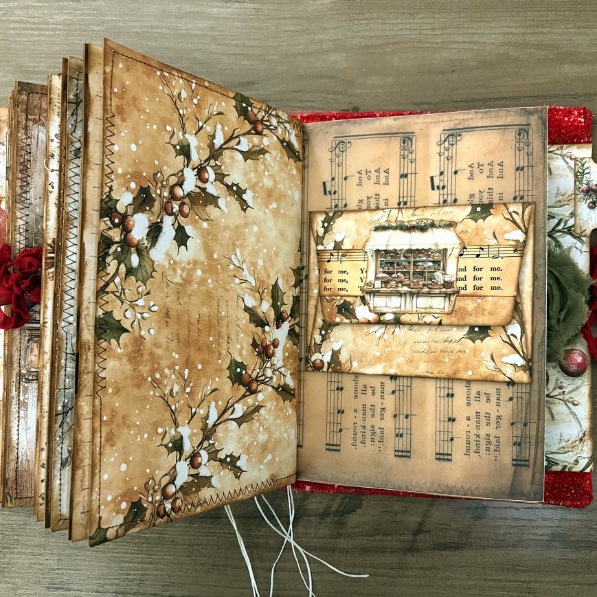 Video - Yummy Christmas Patisserie Journal | Part 6 | Adding SIMPLE Kit Ephemera for Beginners