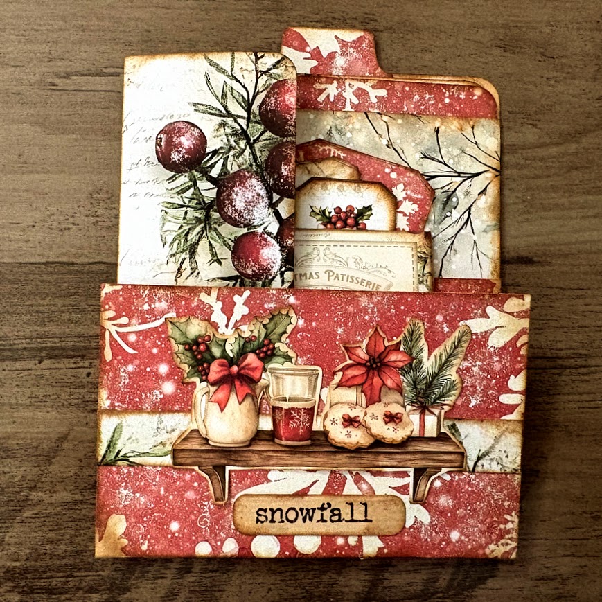 Video - Beginner Card Maker Fold with Pockets | Yummy Christmas Patisserie Journal – Pt 7